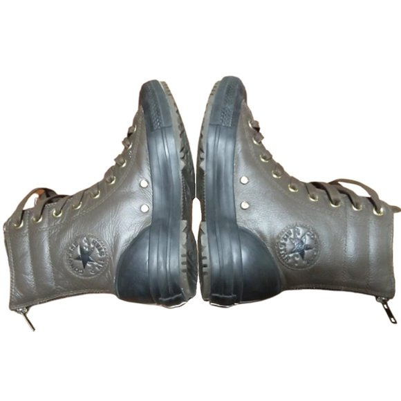 Converse High Top Sneaker Zip Combat Boots 7 - Picture 7 of 9
